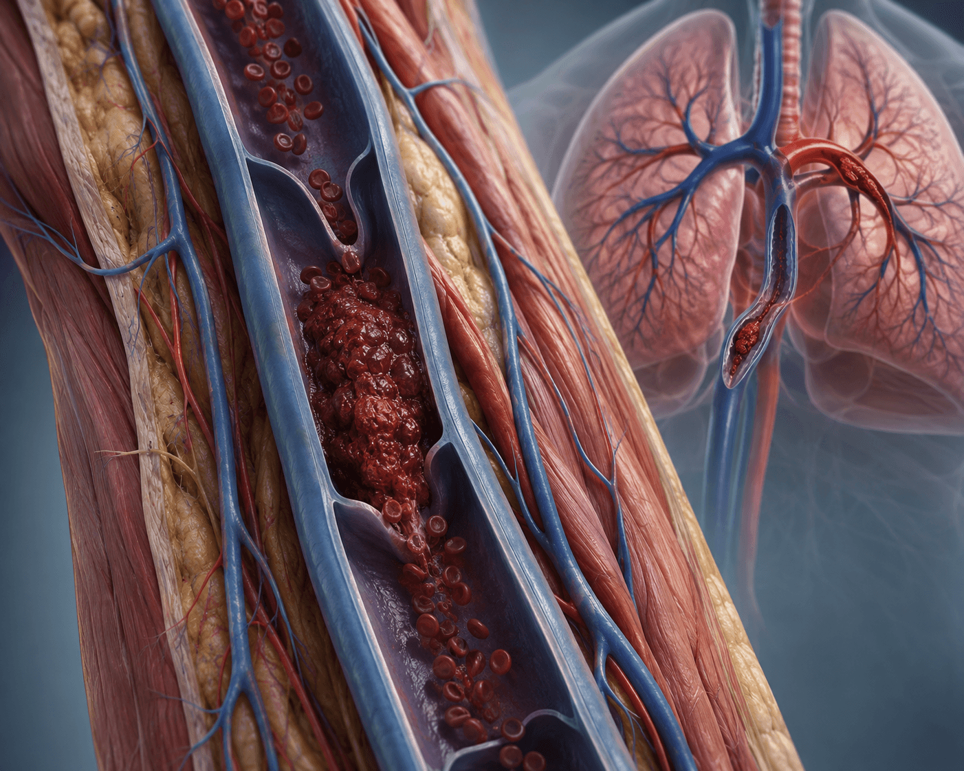 Doctor reviewing DVT scan